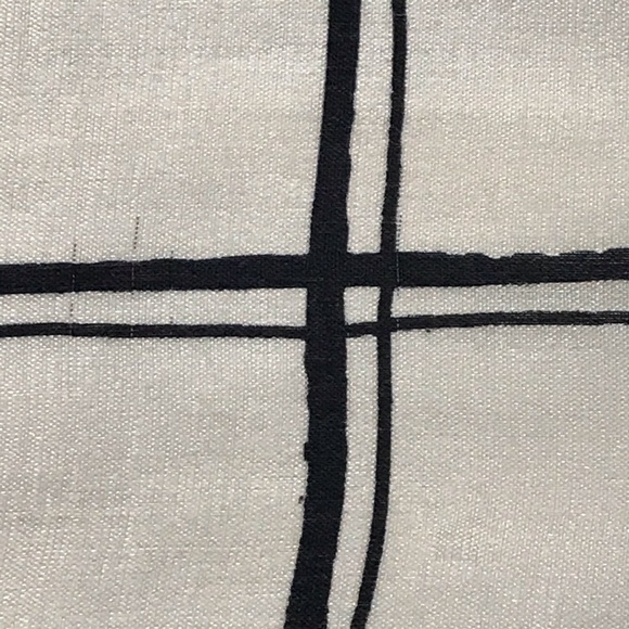 Vera Silk Black & Cream Print 52” x 10.5” Scarf - Picture 3 of 6